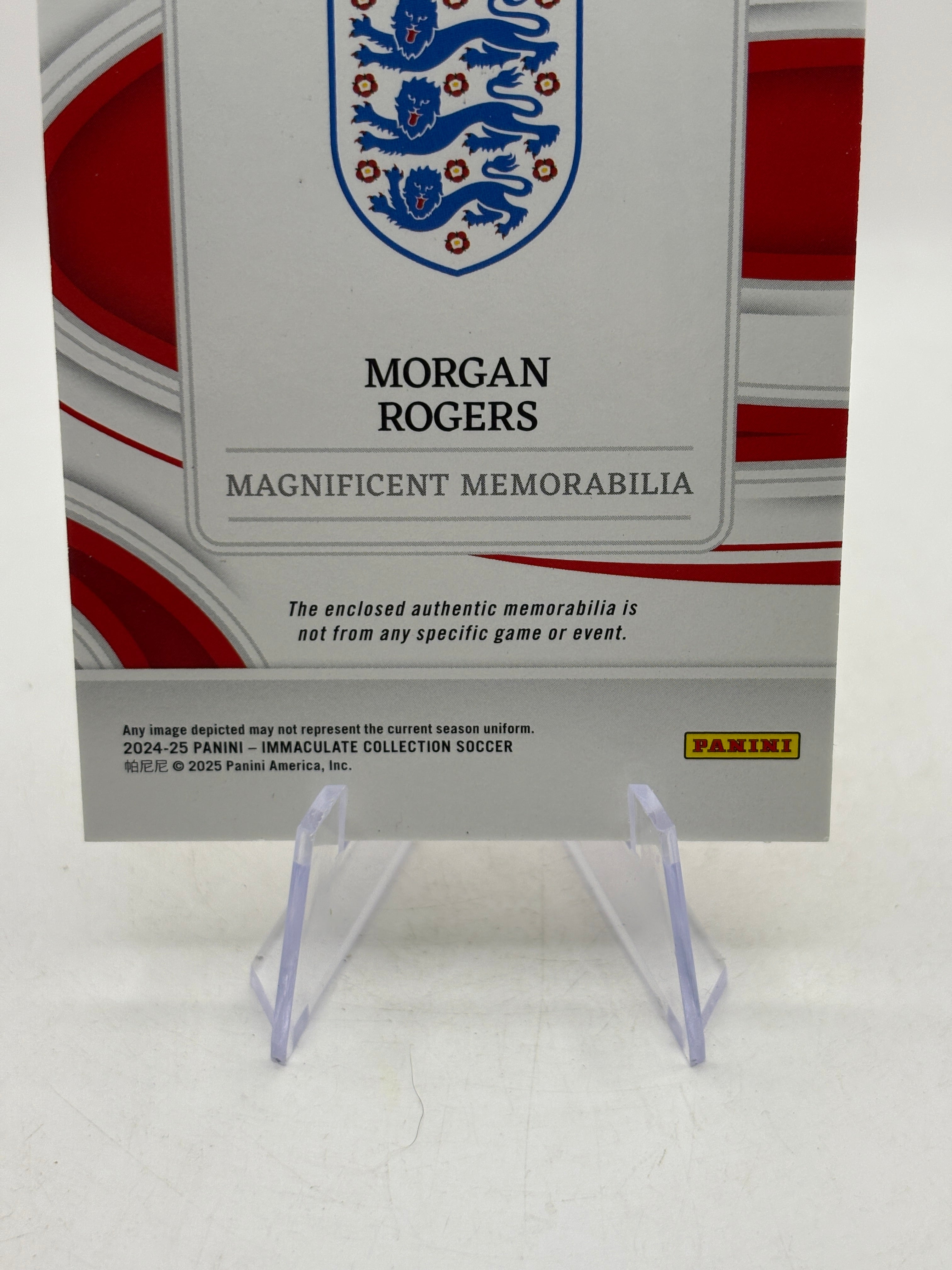 2024-25 Panini Immaculate - ME-MRO Morgan Rogers 05/65 Patch, photo 4